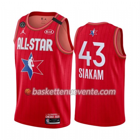 Maillot Basket Toronto Raptors Pascal Siakam 43 2020 All-Star Jordan Brand Rouge Swingman - Homme
